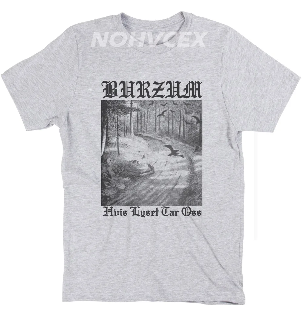 

T-shirts Hip Hop Style Tops Tee Burzum Hvis Lyset Tar Oss T-shirt