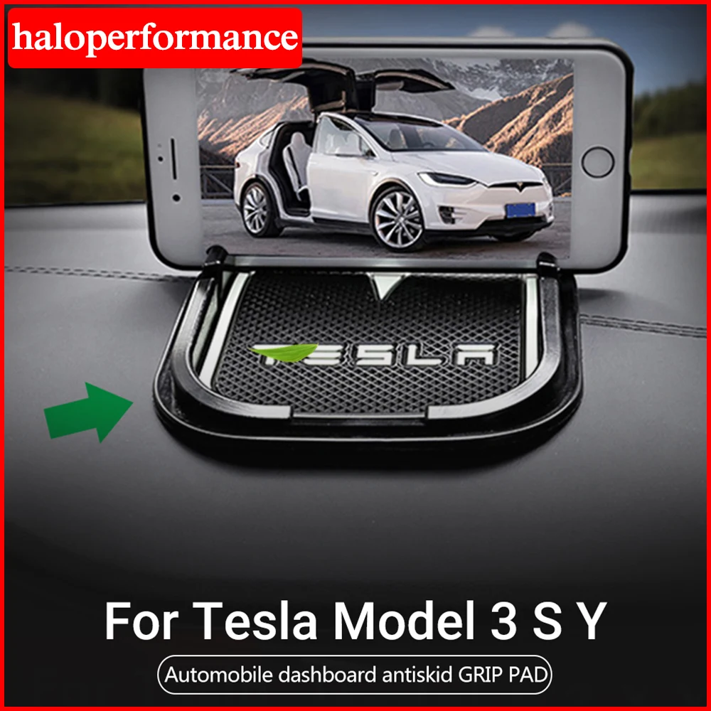 

Model3 Tesla Car Phone Mat Anti-skid Silicone Mat For Tesla Model 3 Accessories Model 3 Tesla Model S X Model Y Model Three 2020
