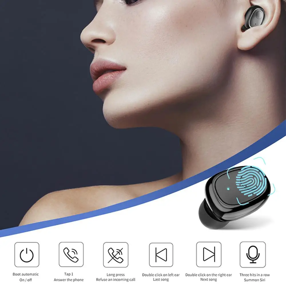 G5S наушники TWS Беспроводной Bluetooth с Мощность банк 6D звук CVC8.0 Игровые для