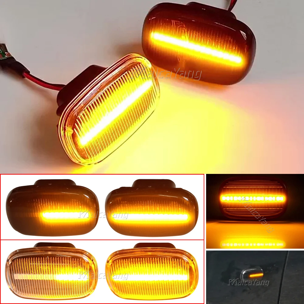 2pcs LED Dynamic Turn Signal Side Marker Light For Toyota Avensis Camry Caldina Celica Corolla Hilux Probox For Lexus RX 300 330