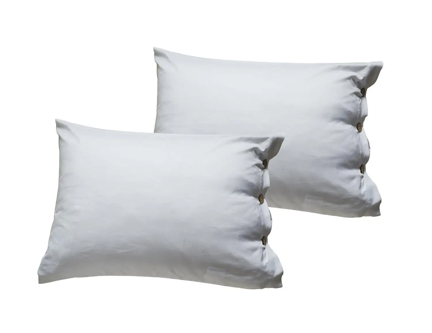 

100%Cotton White 3 Piece Duvet Cover Quilt Sets Pillowcase King Queen Twin Solid Color 60 Long-Staple Cotton Luxurious