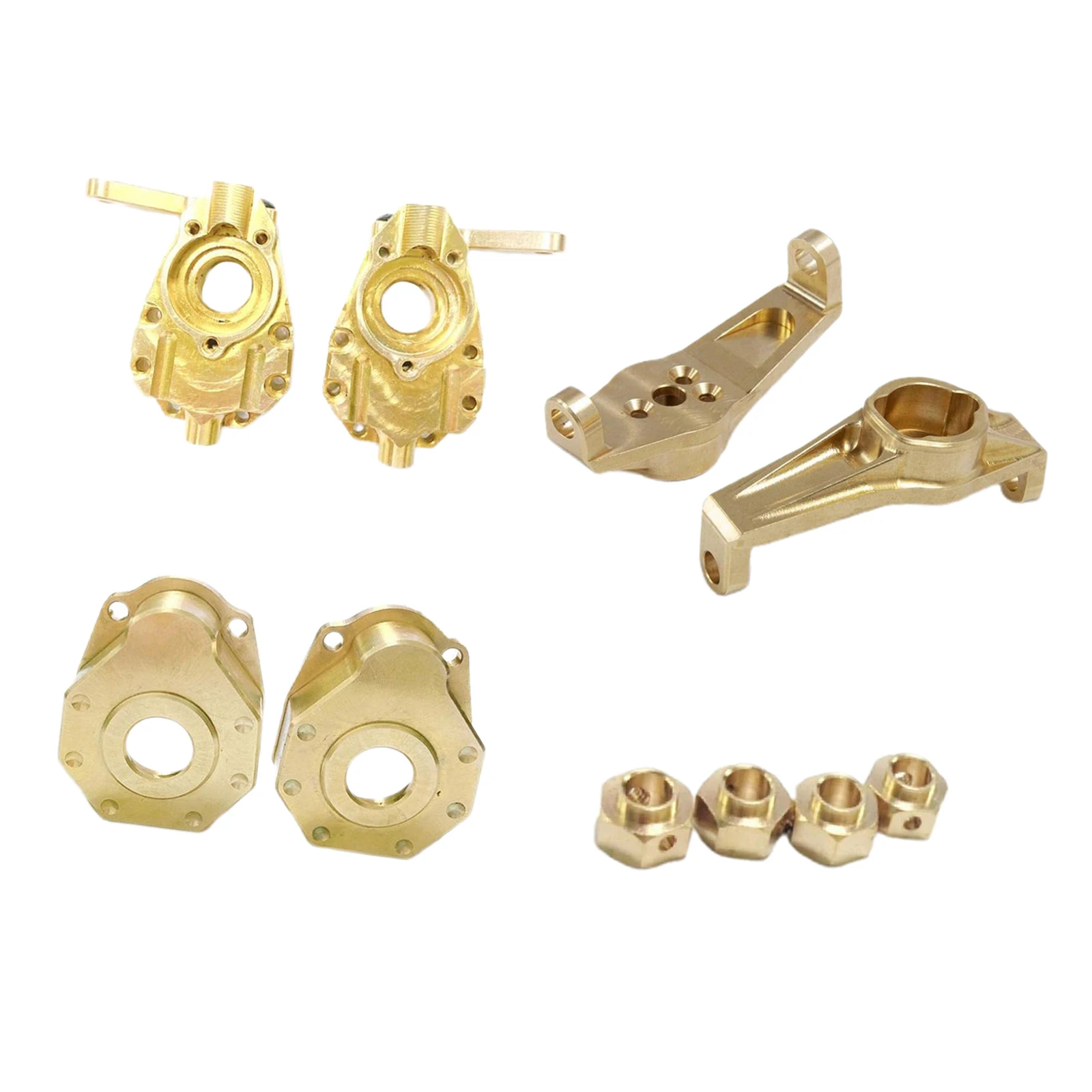 

1 Set Brass Upgrade Parts 4WD 1:10 RC Cars Steering Hexes C-Hub
