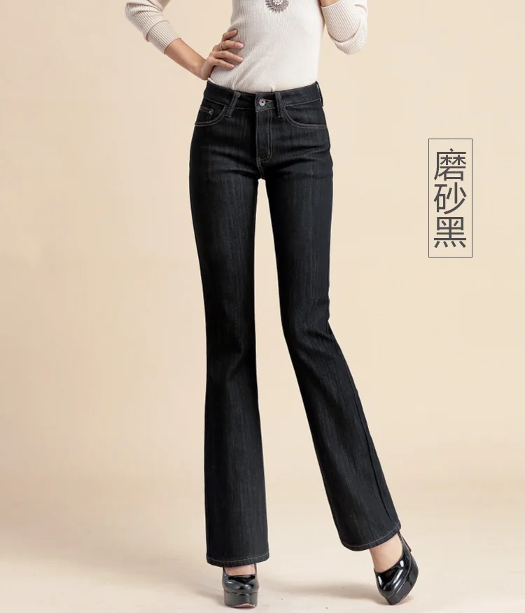 Утепленные женские джинсы с плюшевой подкладкой для детей со средней талией