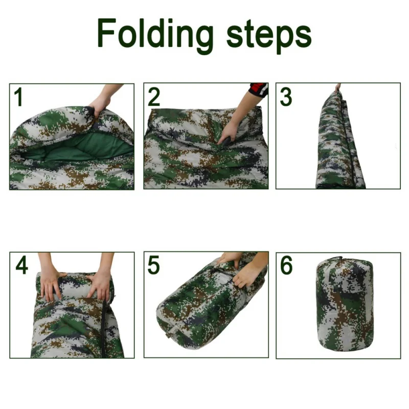 

Lightweight 4 Season Warm & Cold Envelope Backpacking Sleeping Bag For Outdoor Traveling Hiking Camouflage Sleeping Bag