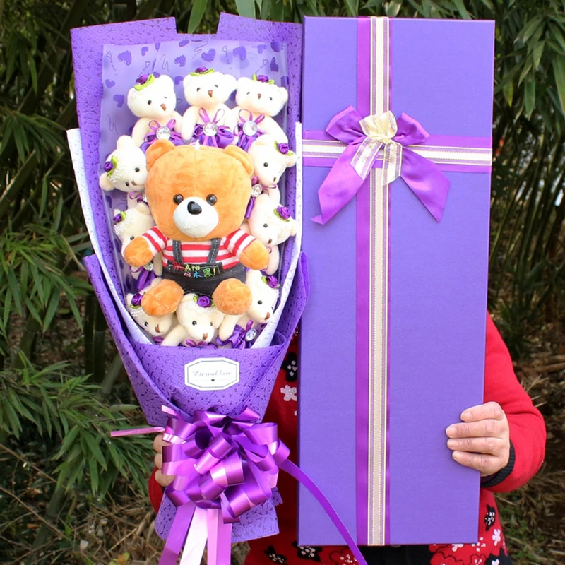 

Подарок на выпускной сезон плюшевый букет розы игрушка День Святого Валентина Рождество подарки подруге девочке