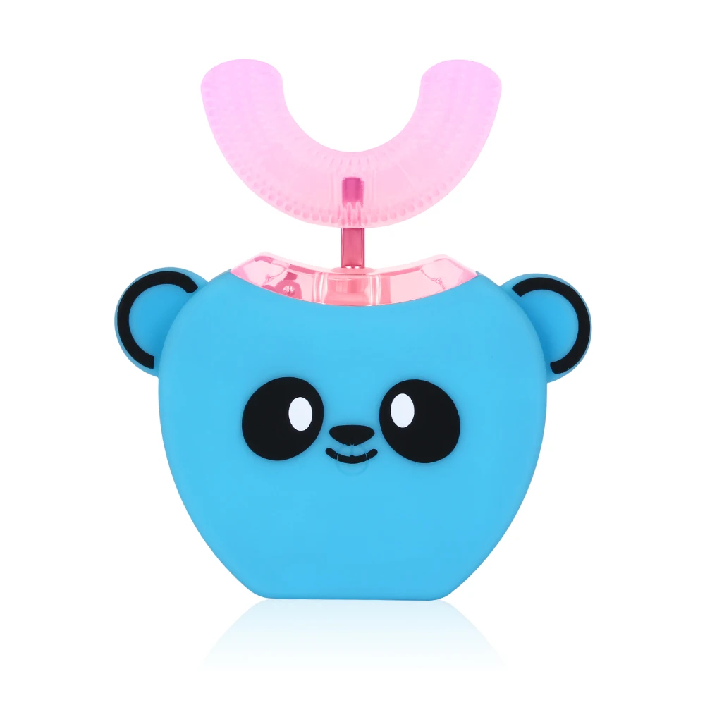 3-7 years old Умная 360 градусов Автоматическая звуковая электрическая детская зубная щетка u-образная головка с музыкой для детей ультра звуковая щетка для мундштука Новинка - Цвет: 3-7 years old