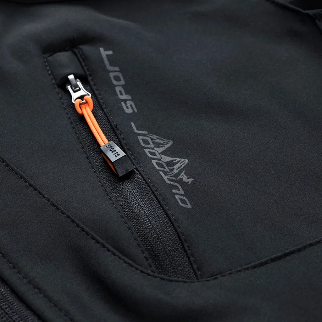 

Men Fashion Windbreaker Waterproof Jacket Quick Drying Breathable Jacket Hiking Sport Outdoor Softshell Jacket Men Camping Coat