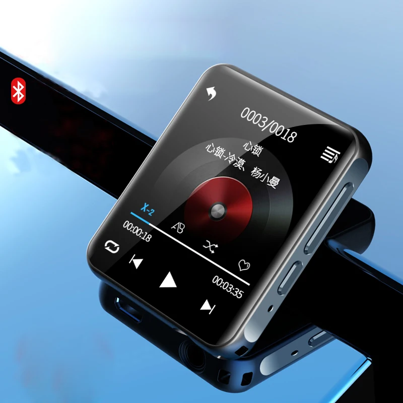 Спорт Bluetooth MP3 плеер полный сенсорный экран Поддержка Hi-Fi маленький и портативный