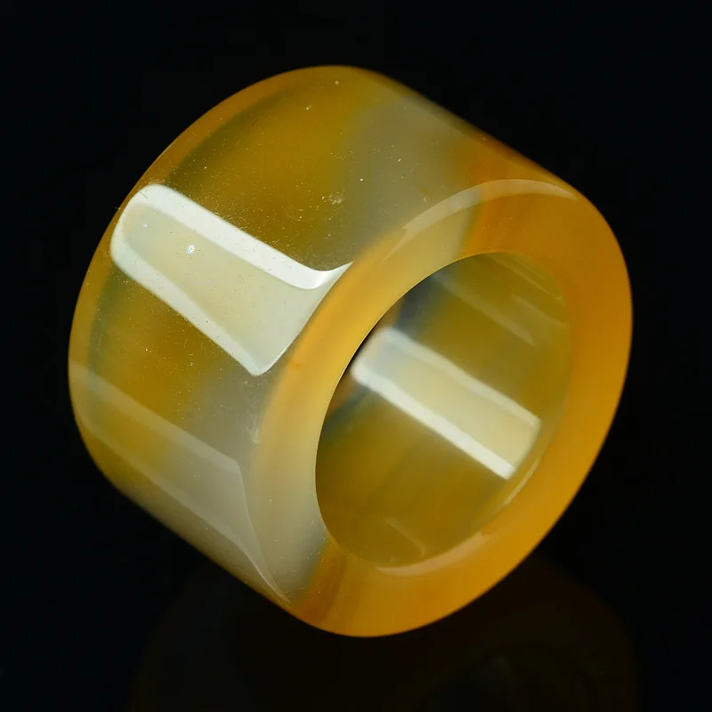 

Кольцо на палец из натурального халцедона, кольцо из китайского жадеита, очаровательное ювелирное изделие ручной работы, модные аксессуары...