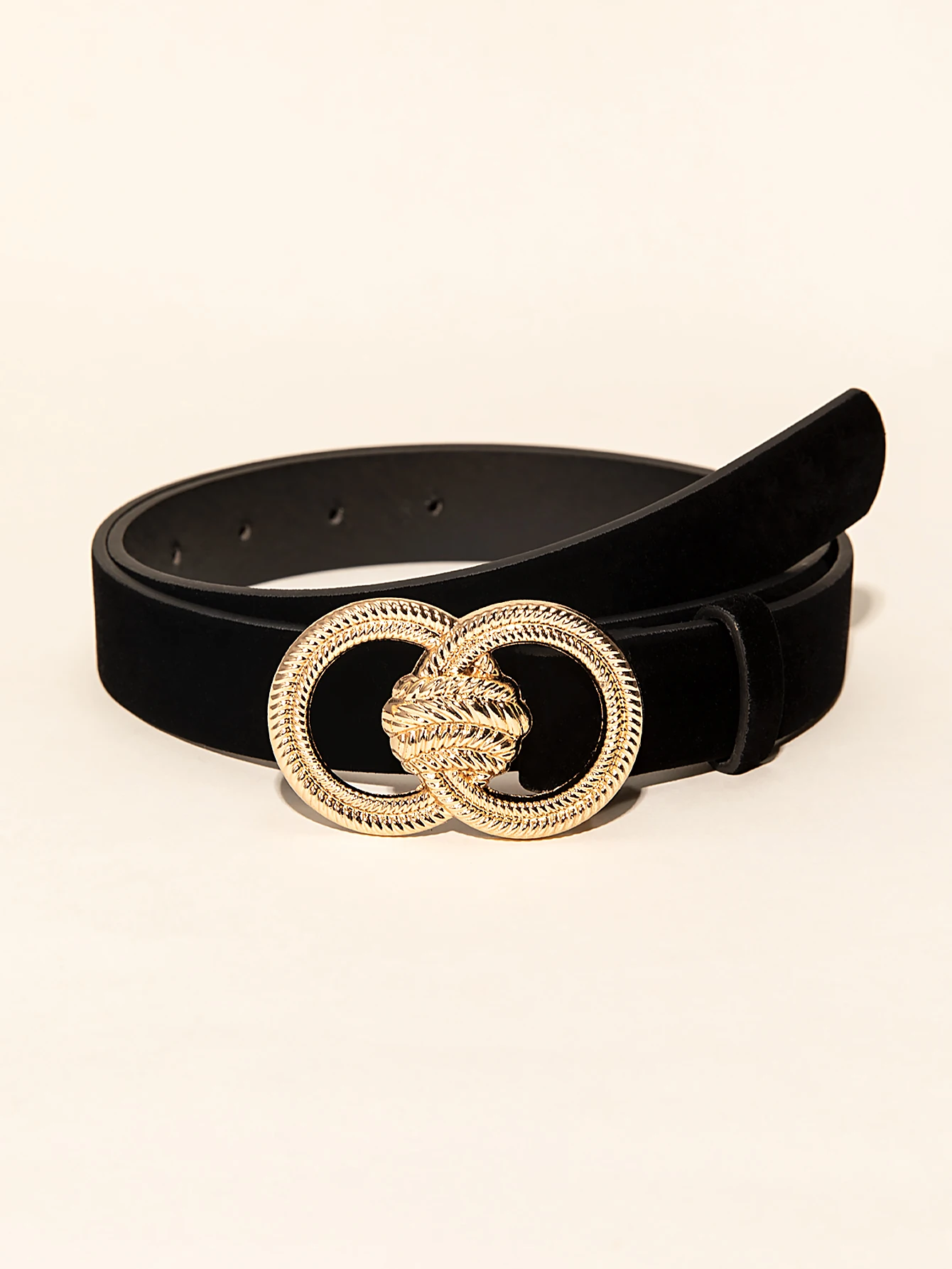 New Double Loop Snakeskin Black Women Belt Leather Villus Luxury Skinny Gothic Accessories Office Ladies | Аксессуары для одежды
