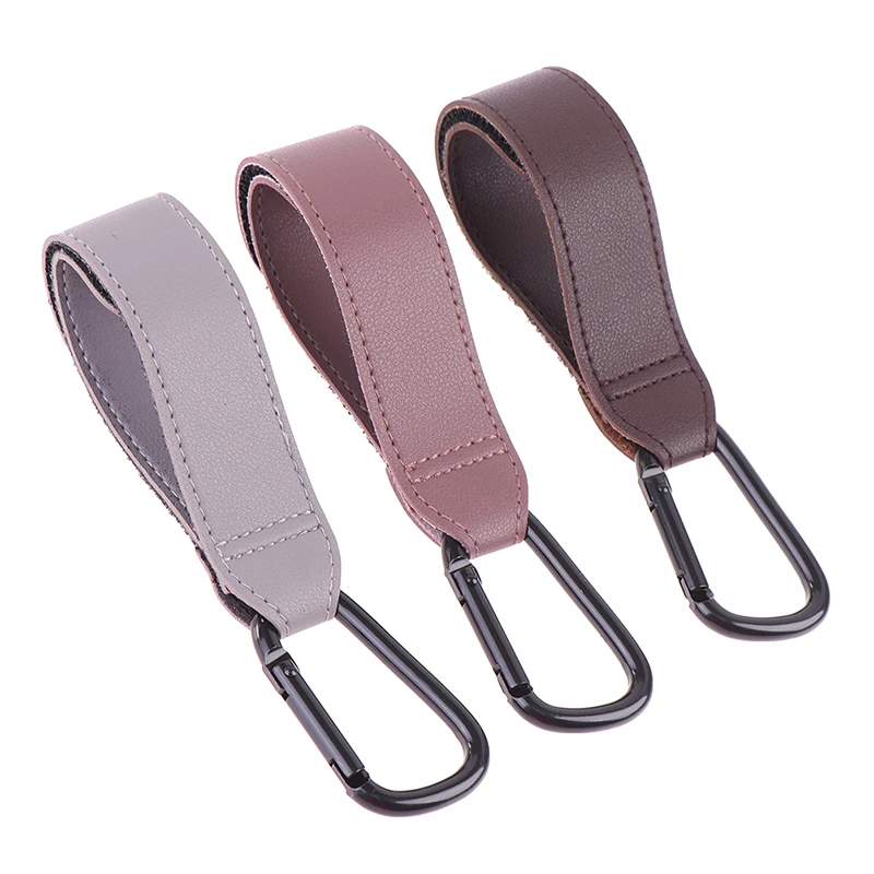 

PU leather baby bag baby stroller hook Velcro Stroller storage bag Shopping Bag Clipbaby stroller hook baby stroller accessories