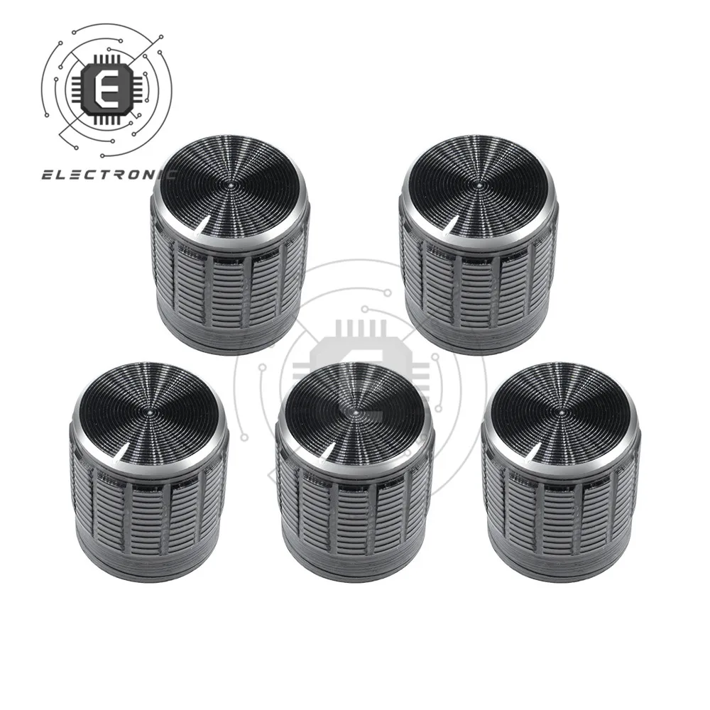 

Потенциометр из алюминиевого сплава с накаткой, с внутренним диаметром 6 мм, ручка поворотная, 5 шт.