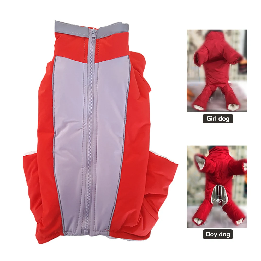 Популярная зимняя куртка для собак теплый водонепроницаемый комбинезон