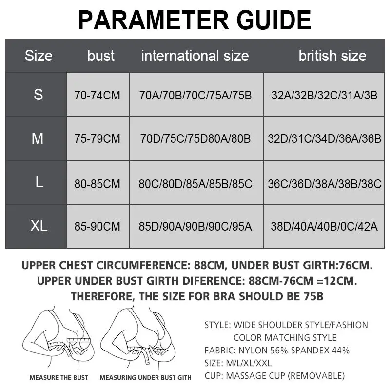 3 шт. Корректор осанки лифтинг бюстгальтер для женщин ударопрочный спортивный