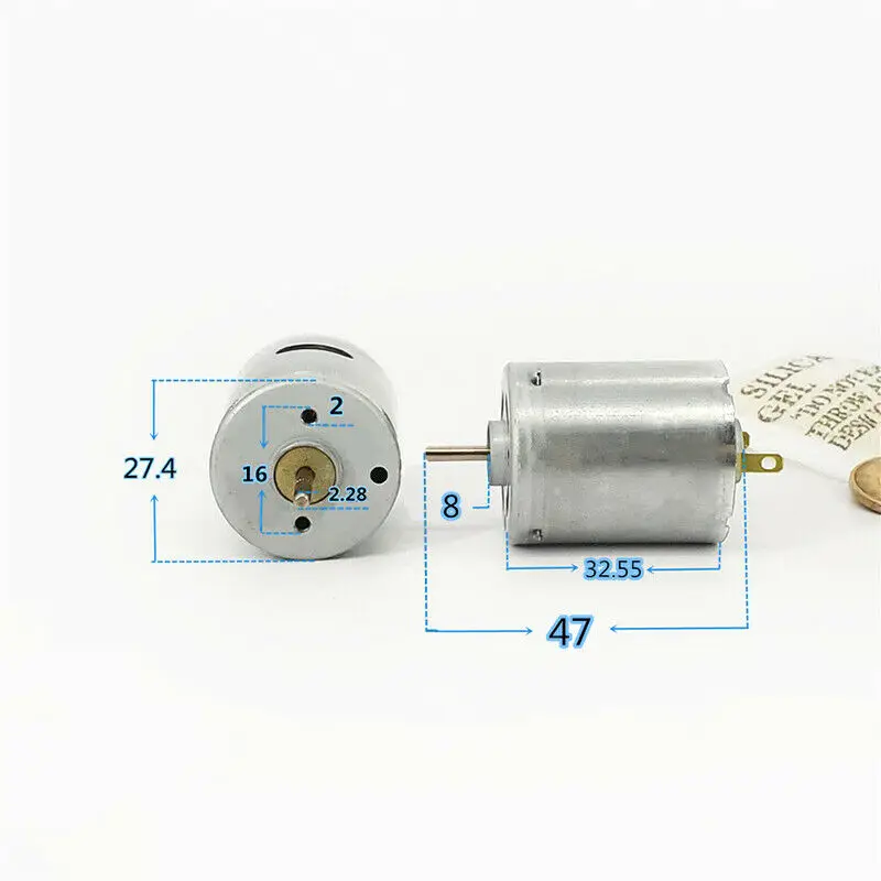 Мини-27 мм MABUCHI RS-365SH-10250 DC 18В-30V 24V 7550 об/мин Электрический мотор | Обустройство дома