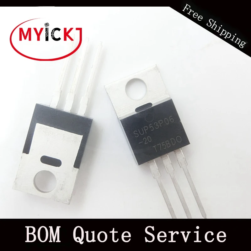 10 шт. SUP53P06 20 220 P Channel 60 V (D S) MOSFET микросхема|Светодиодные чипы| |