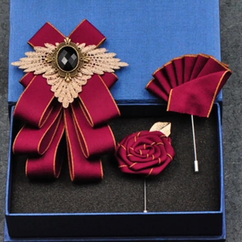 Модная новинка повседневная многослойная брошь с бантом и бриллиантами стразы