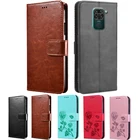 Кожаный чехол-книжка для Xiaomi Redmi Note 9, чехол-бумажник из ПУ для телефона, подставка, чехол для Red mi Note 9, чехол, защитный Магнитный чехол Etui