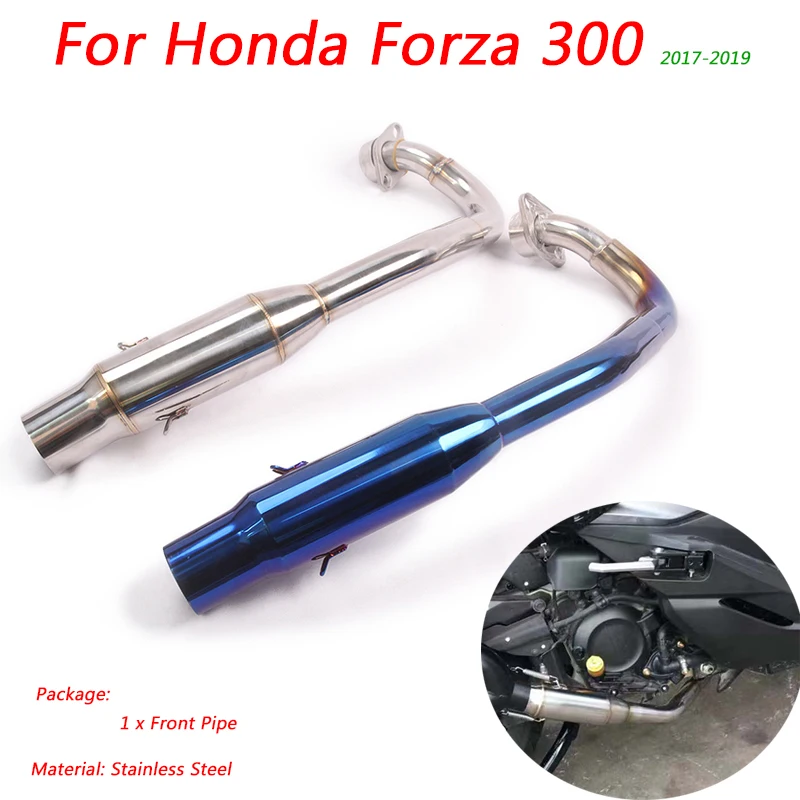 2017 2018 2019 For Honda Forza 300 Motorcycle Modification Full Front Pipe non-destructive Link Exhaust Muffler Pipe