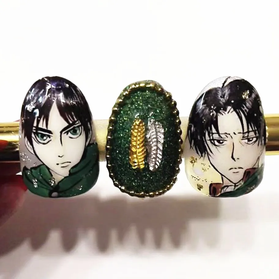 TSC серии Атака Титанов TSC-260 мультфильм стикеры 3d на ногти nail art Наклейки Шаблон diy