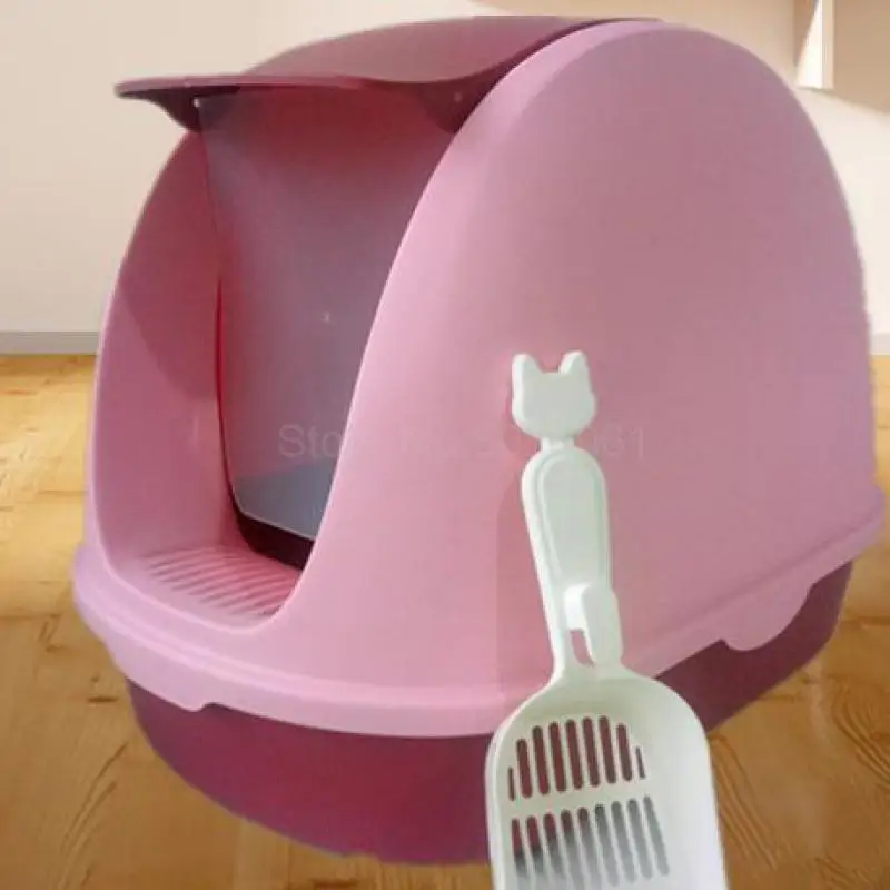 Полностью закрытая раковина для кошачьего песка против брызг и запахов туалета