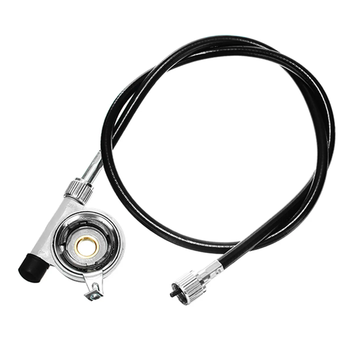 Upgraded 80cc 2 Stroke Motorized Bicycle Gas Engine Motor Kit with Speedometer Black Low Noise Low Vibration Heavy Metal