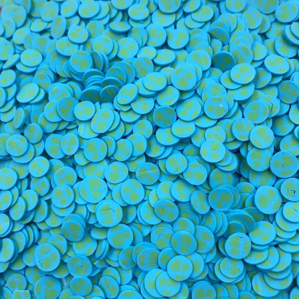 50g Blue Earth Cloud Slice Polymer Clay Colorful Sprinkles For Crafts DIY Nail Art Decoration Slime Filling Accessories - купить по