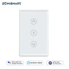Zemismart Новый дизайн США WiFi занавес переключатель Alexa Google Home Smart Life TUYA слепые Настенные переключатели