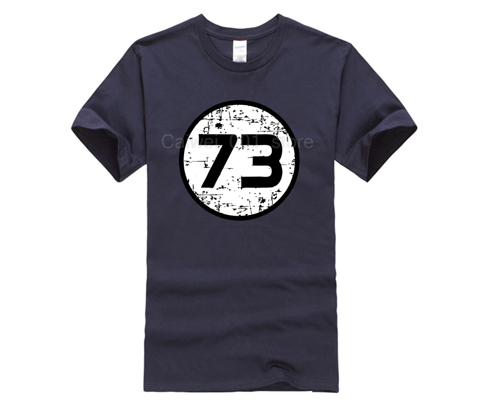 100% хлопок популярная мужская забавная Повседневная футболка с принтом 73 серая