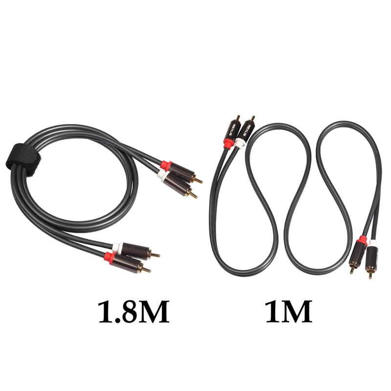 Rexlis 2 шт. Rca на папа штекер Hifi o кабель Ofc Av динамик провод для ТВ Dvd усилитель