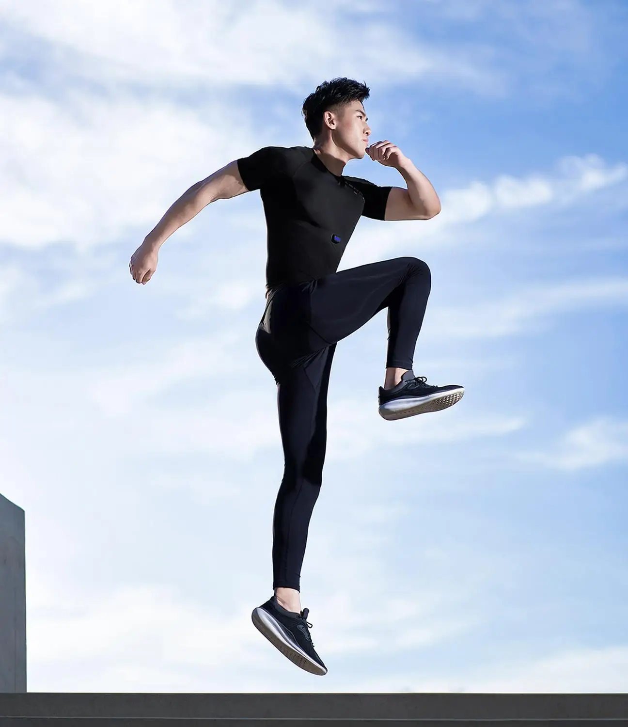 Xiaomi ZENPH Мужская умная спортивная одежда мониторинг в реальном времени высокая эластичность быстросохнущая летняя спортивная футболка для бега с коротким рукавом