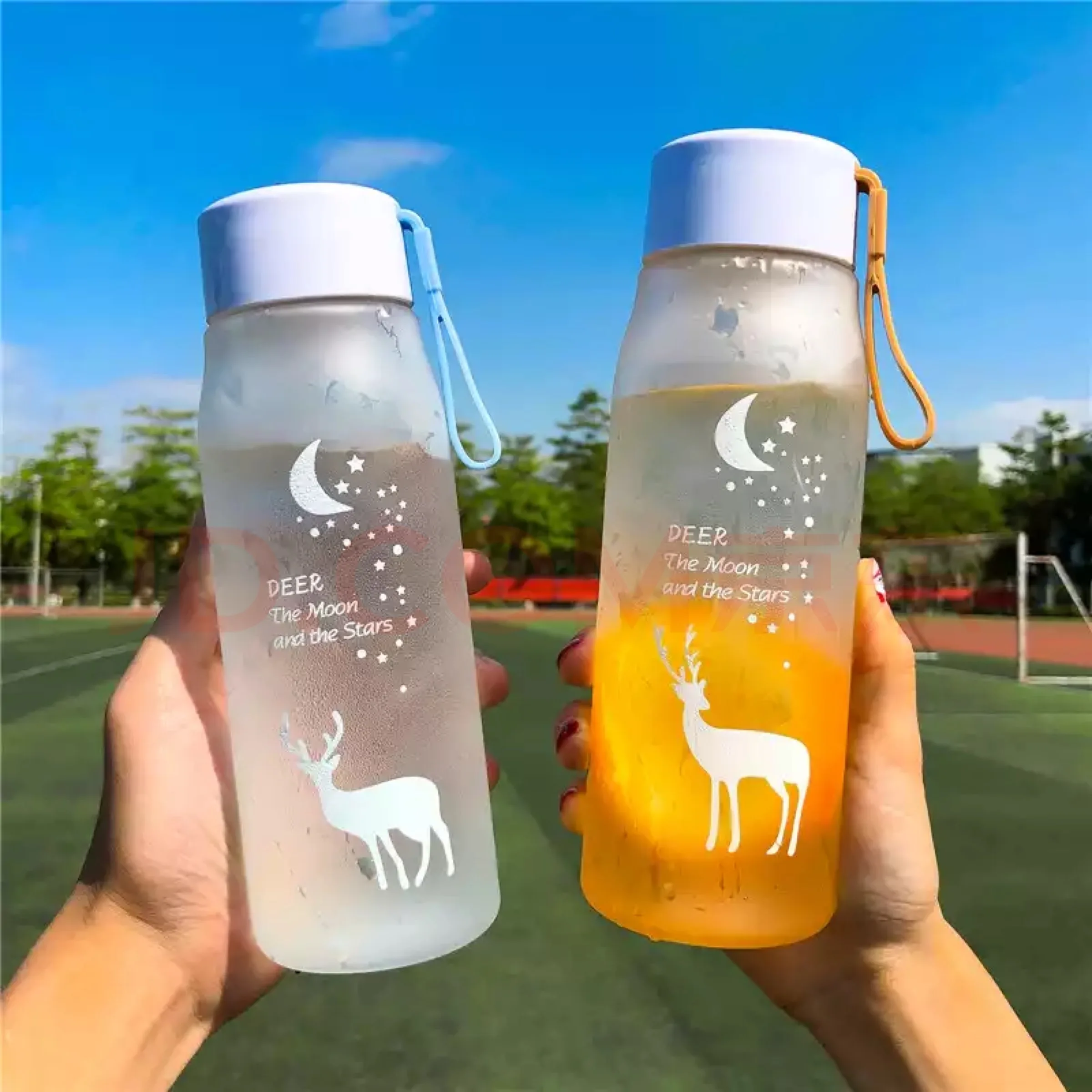 560 мл бутылки для воды Герметичная крышка тренажерного зала студентов