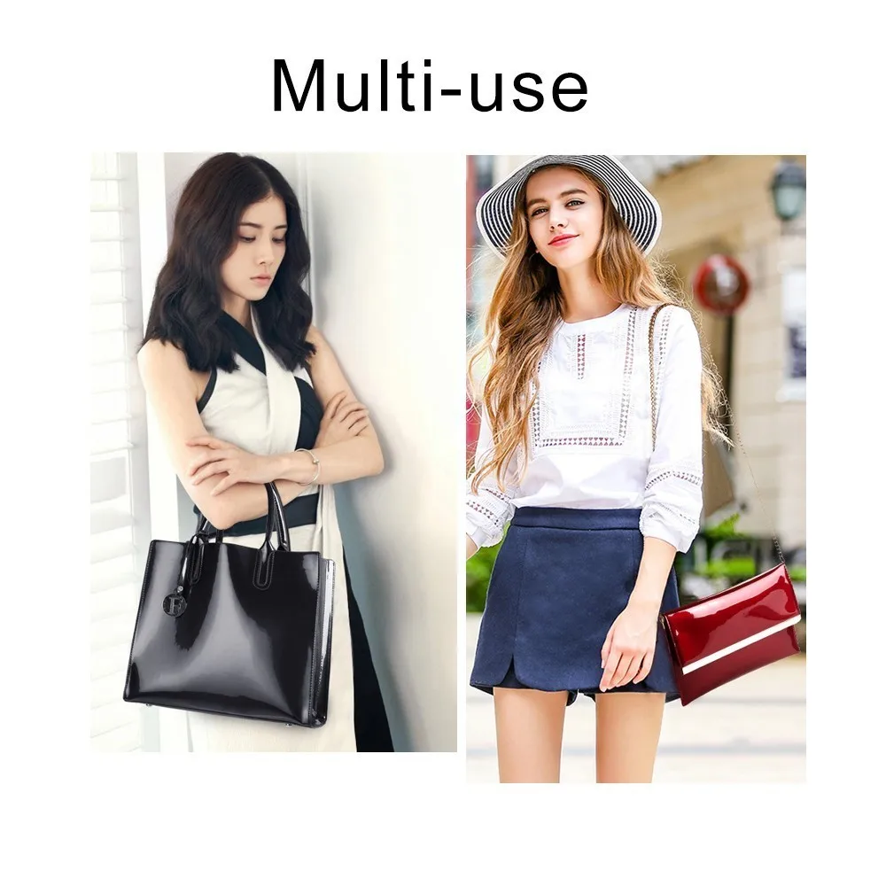 Herald Fashion яркие однотонные женские сумки из лакированной кожи Женские Простые