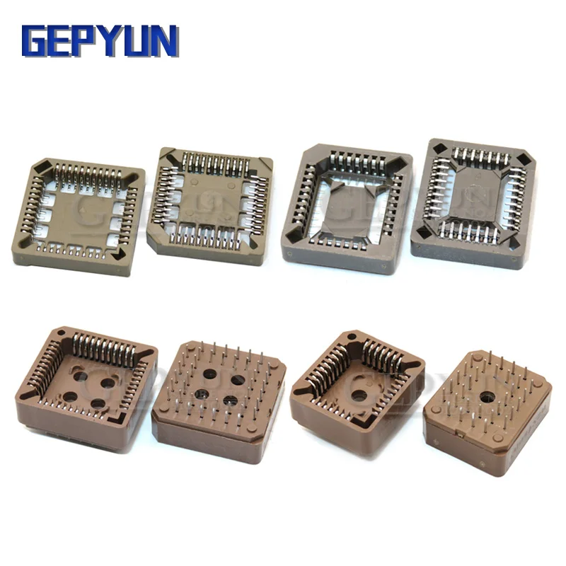 5 шт. PLCC IC socket PLCC32 PLCC44 SMD DIP PLCC Socket adapter Gepyun