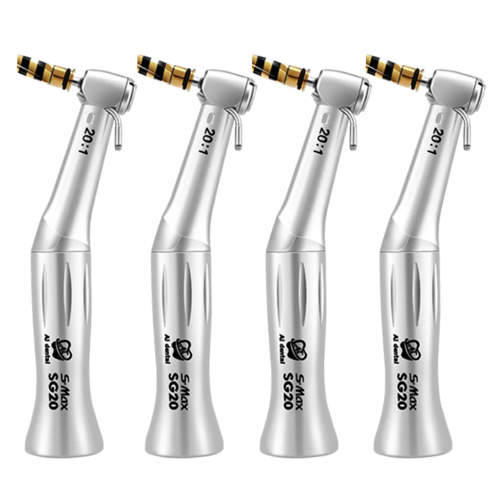 

Dental Equipment Implant Contra Angle Handpiece Dril SG20 Low Speed 20:1 Push Button Chuck Outer Water Green Ring Chairs Tools