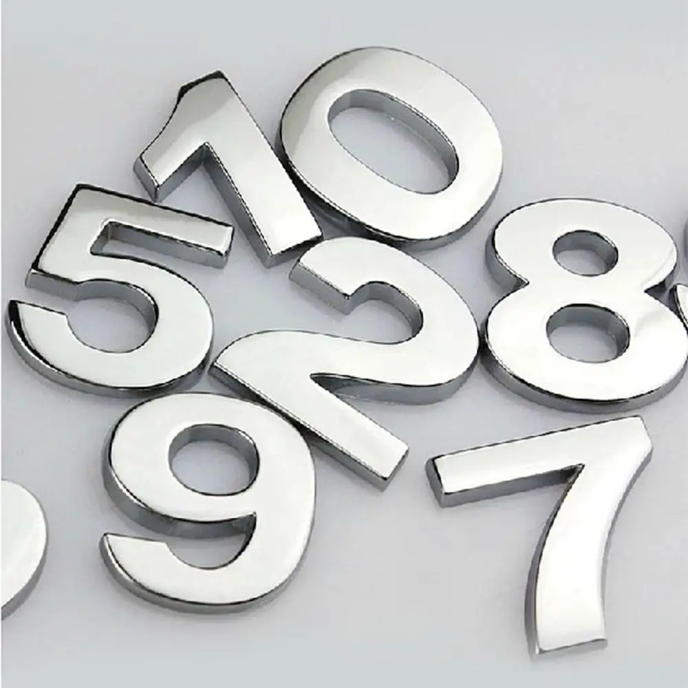 Металлическая 3D табличка с цифрами дверей для дома отеля со светодиодными