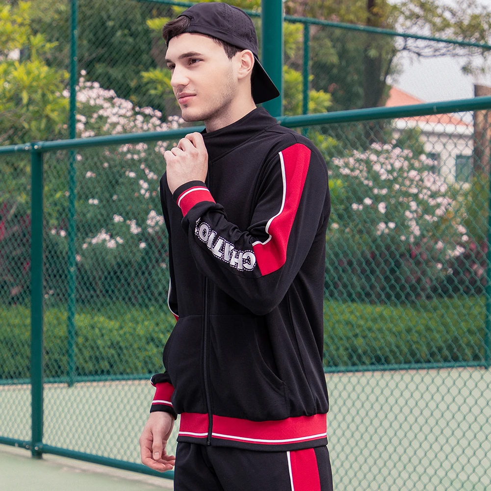 Костюм спортивный мужской из свитшота и брюк на весну/зиму | Мужская одежда