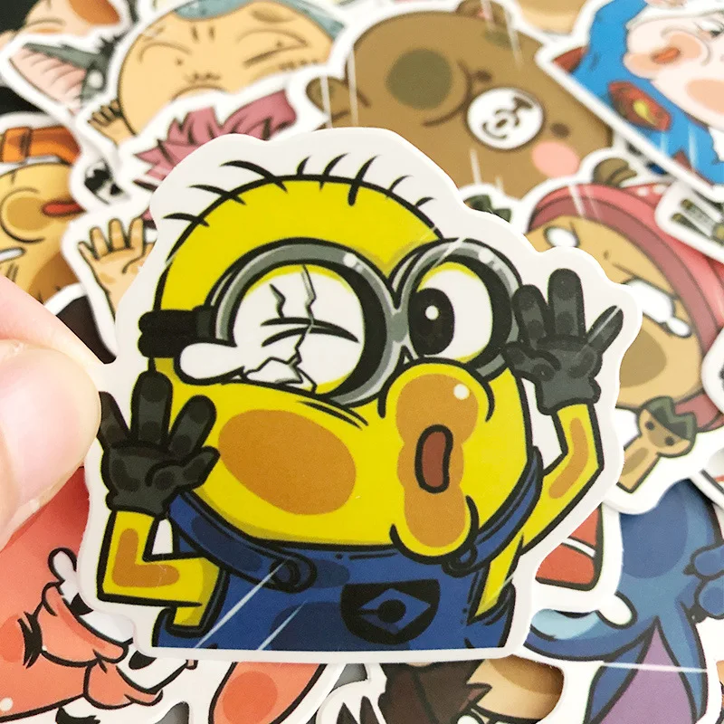 50pcs Funny Cartoon Character Car Sticker Window Notebook Doodle Voiture Auto Accessories | Автомобили и мотоциклы