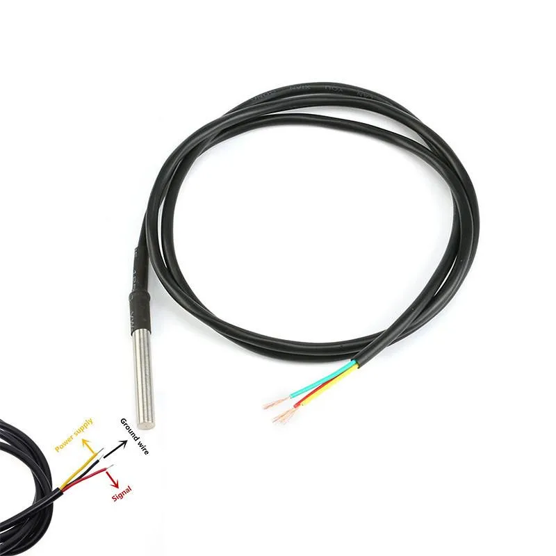 Водонепроницаемый датчик температуры DS1820 в посылка из нержавеющей стали DS18B20 18B20