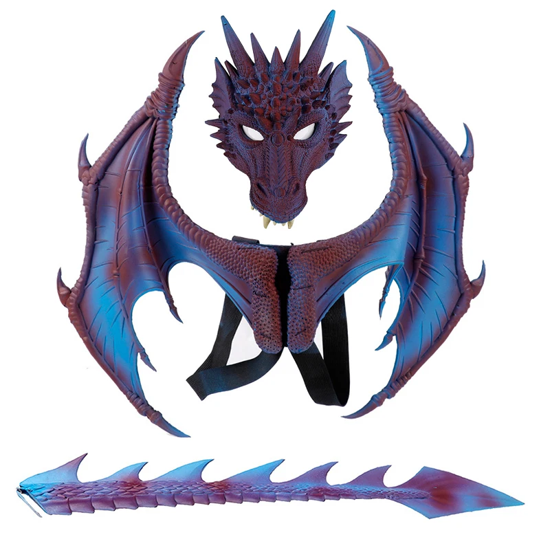 

2020 New Dragon cosplay Costume Carnival Party Adult Halloween Costume For kids Dinosaurio Cosplay costumes