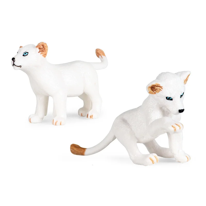 Небольшой Размеры с принтом Лев и статуэтки коллекционные игрушки диких экшн