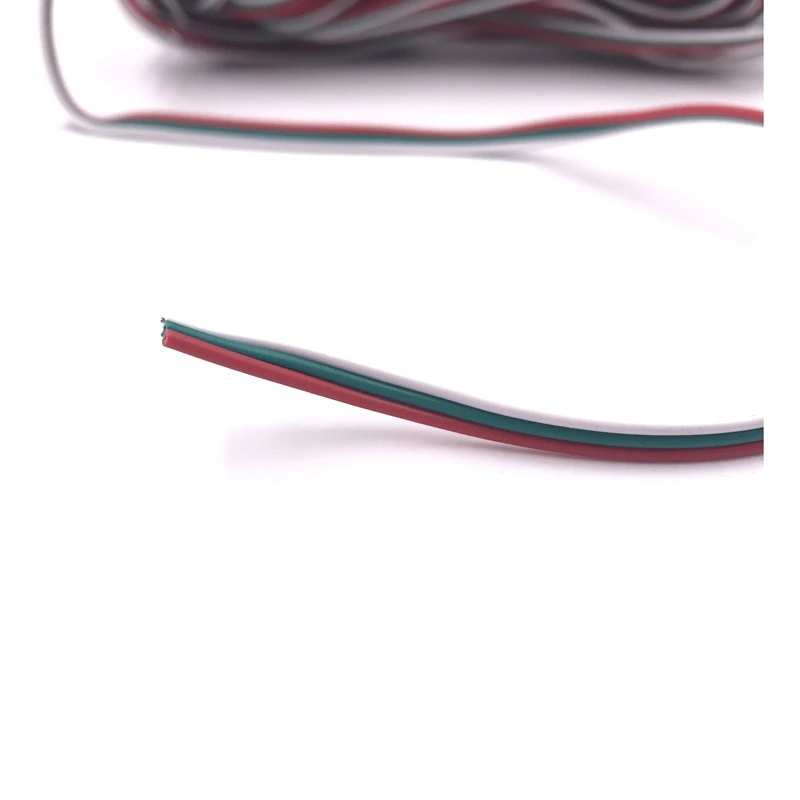 22AWG луженый медный Электрический провод 3Pin медный кабель с ПВХ изоляцией электрический Удлинительный шнур светодиодный удлинитель
