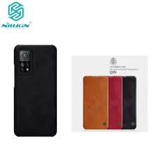 For Xiaomi Mi 10T 5G phone case Nillkin vintage Qin flip cover PU Leather Case PC plastic back case for Xiaomi 10T Pro 5G/K30 S