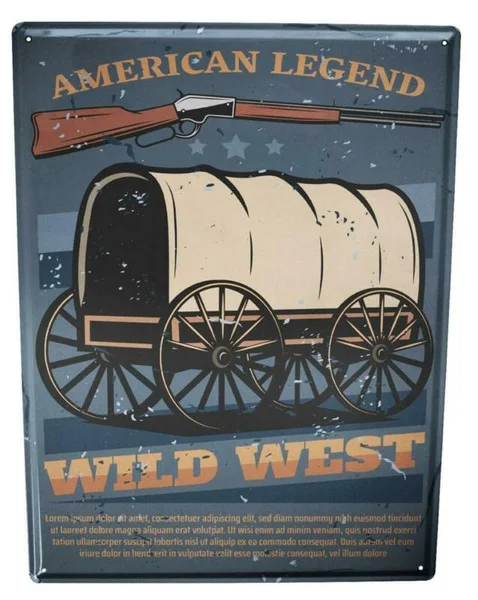 

Tin Sign Fun Ravtive Wild West