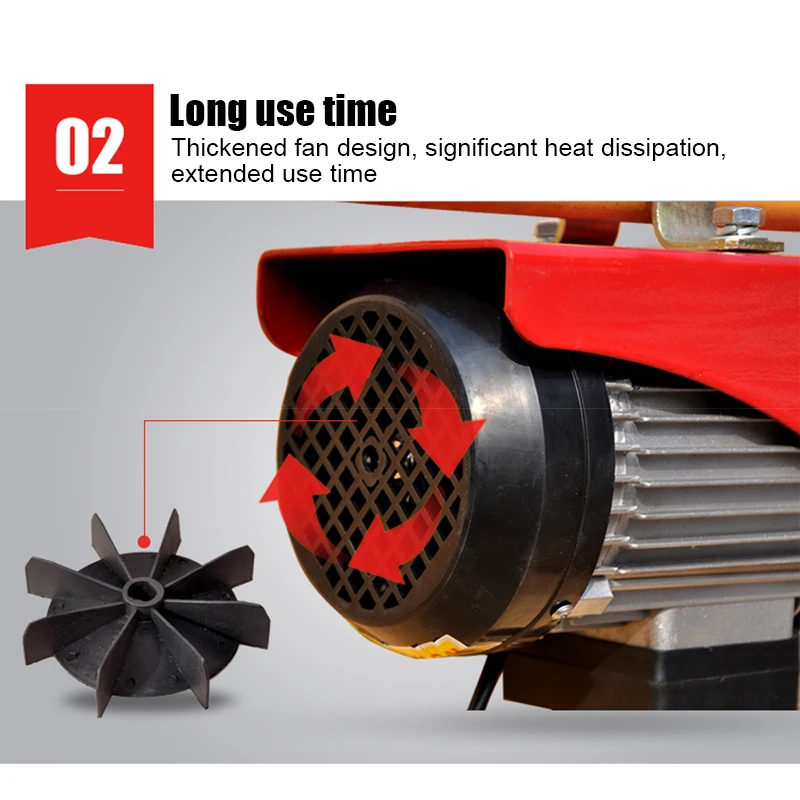 

Mini Electric Hoist Crane Portable 980W 200-400kg 12Meters Small Home Crane Renovation Crane 220V 12m/min