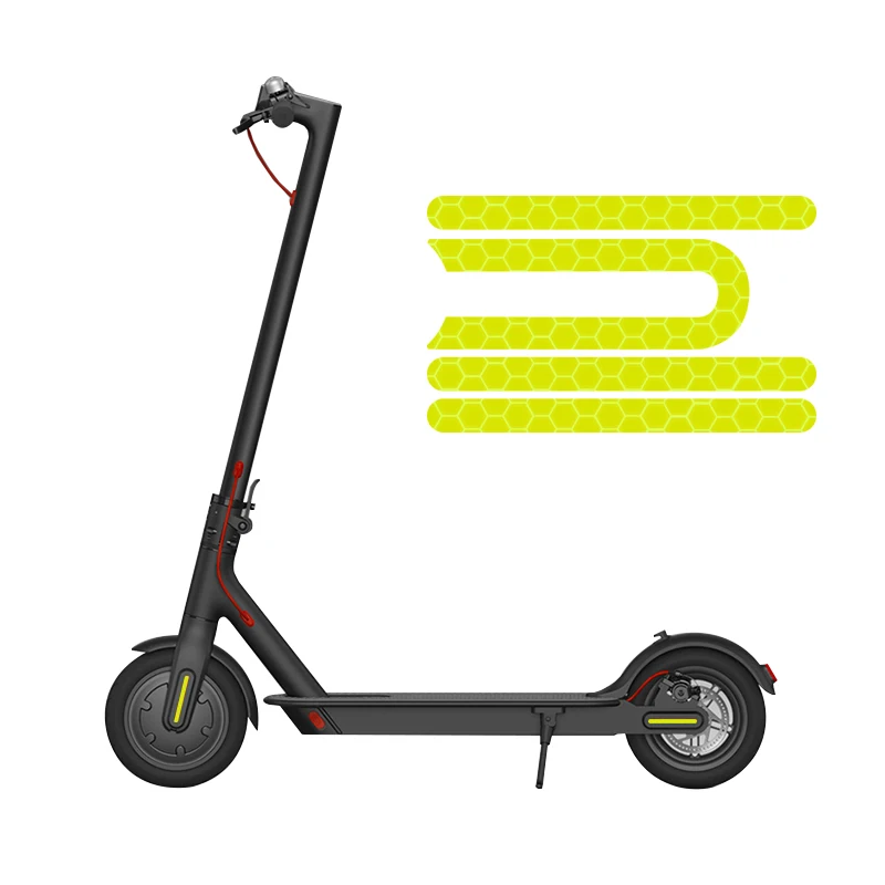 4Pcs/set Scooter Reflective Stickers For Xiaomi Mijia M365 Pro Electric Scooter Reflector Waterproof PVC Scooter Accessories