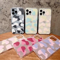 phone case cover for iphone 7 8 plus 13 11 12 pro max xr xs soft tpu animal cow print pure color shockproof matt cases shell