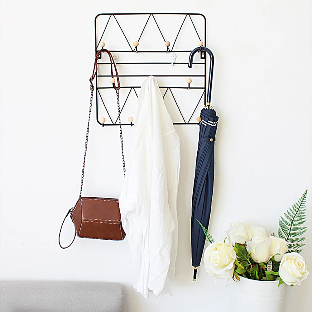 Скандинавская кованая железная настенная вешалка держатель для ключей