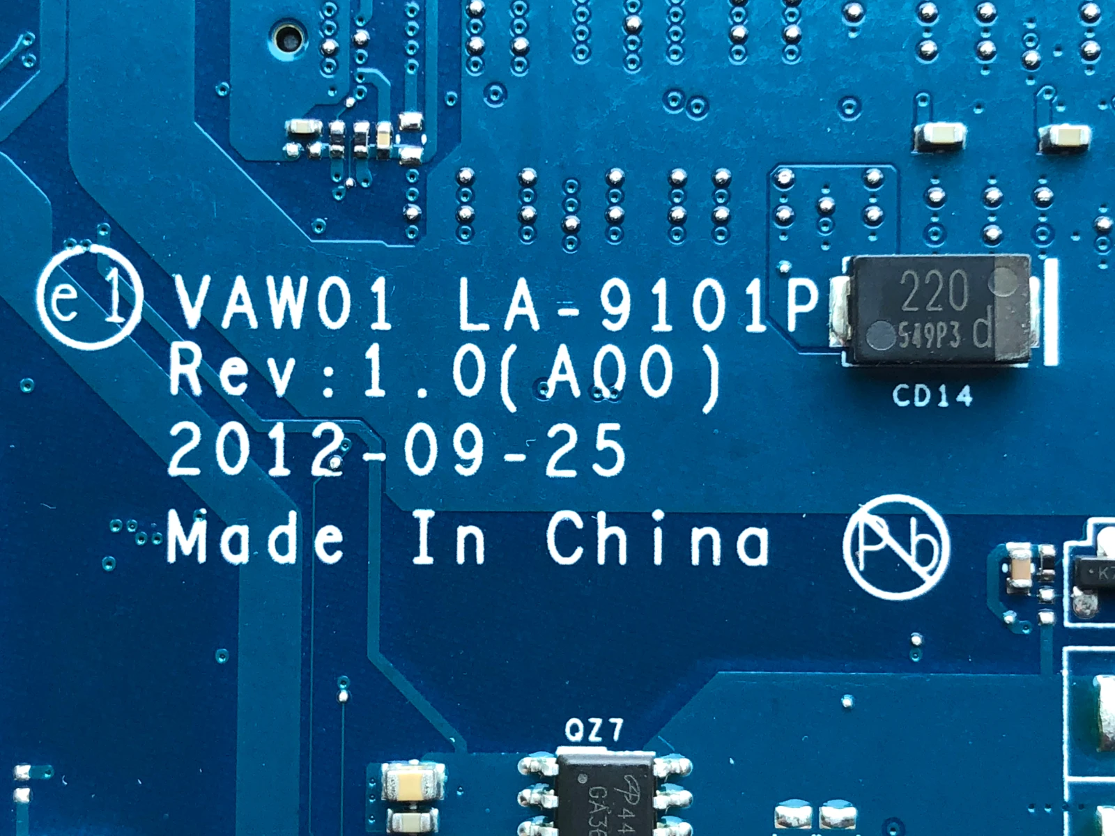 Высокое качество CN-0P14T7 для DELL 3521 5521 Материнская плата ноутбука VAW01 LA-9101P REV: 1 0 SR0XL