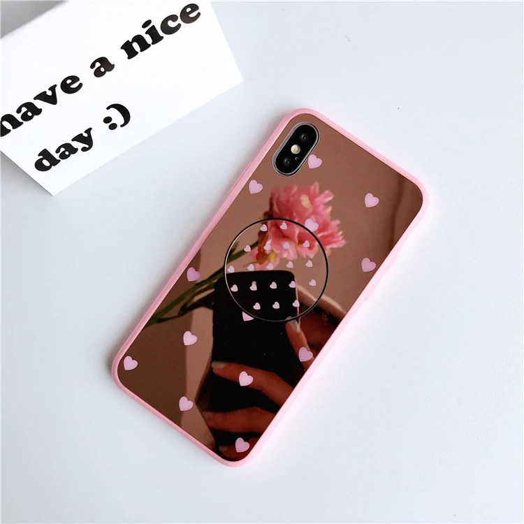 Крутая гладкая винно-красная зеркальная задняя крышка для iPhone 11pro Max X 6 6S 7 8 Plus пары Мягкий ТПУ чехол для телефона Fundas сумка - Цвет: Коричневый